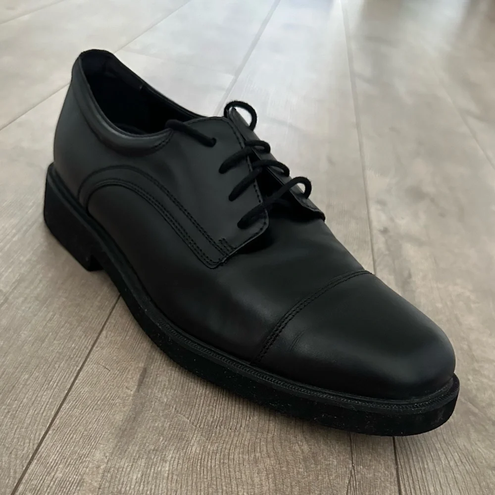 Rockport Waterproof Black Leather Dress Shoes Men’s Size 9W EUC